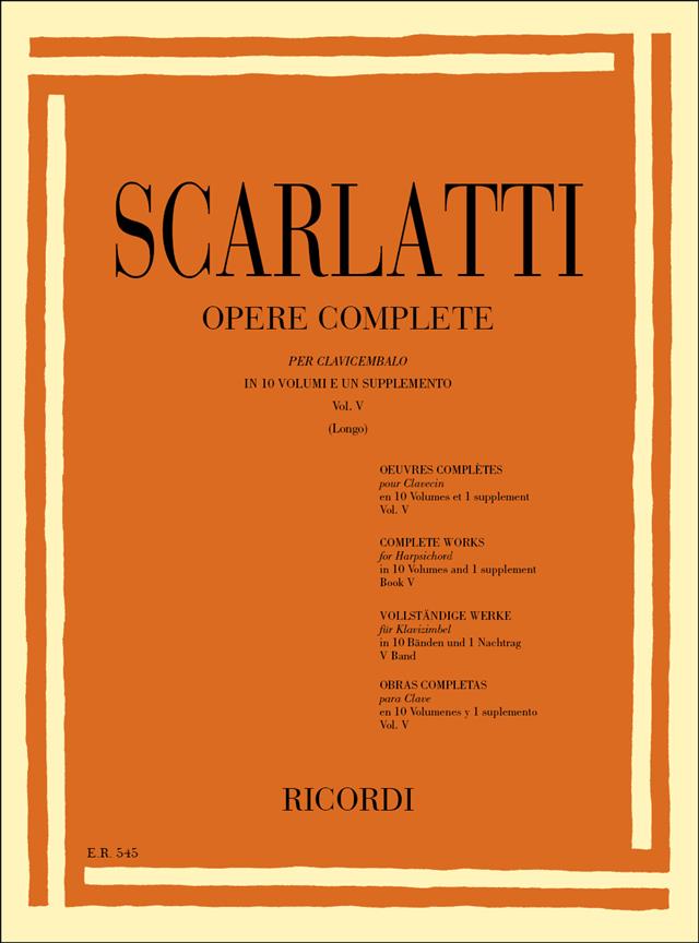 Opere Complete Per Clavicembalo Vol. V - Ed. A. Longo - Sonate 201-250 - pro cembalo